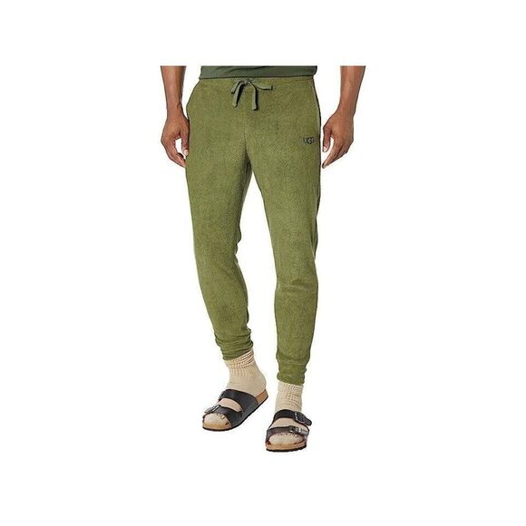 UGG 1136922 Men's Sz S Burnt Olive Green Brantley Brushed Terry Jogger Pants $98 - Picture 1 of 13